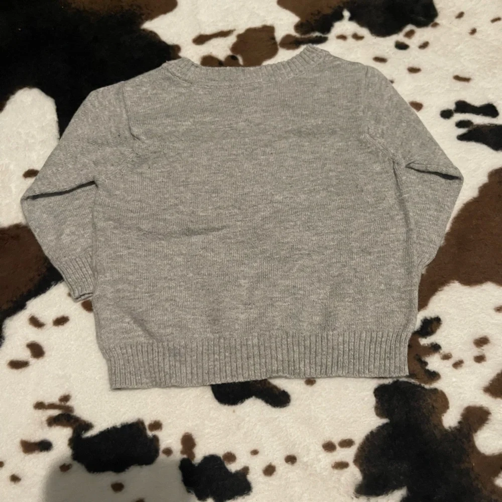 Gray Dinosaur baby sweater - Picture 4 of 5